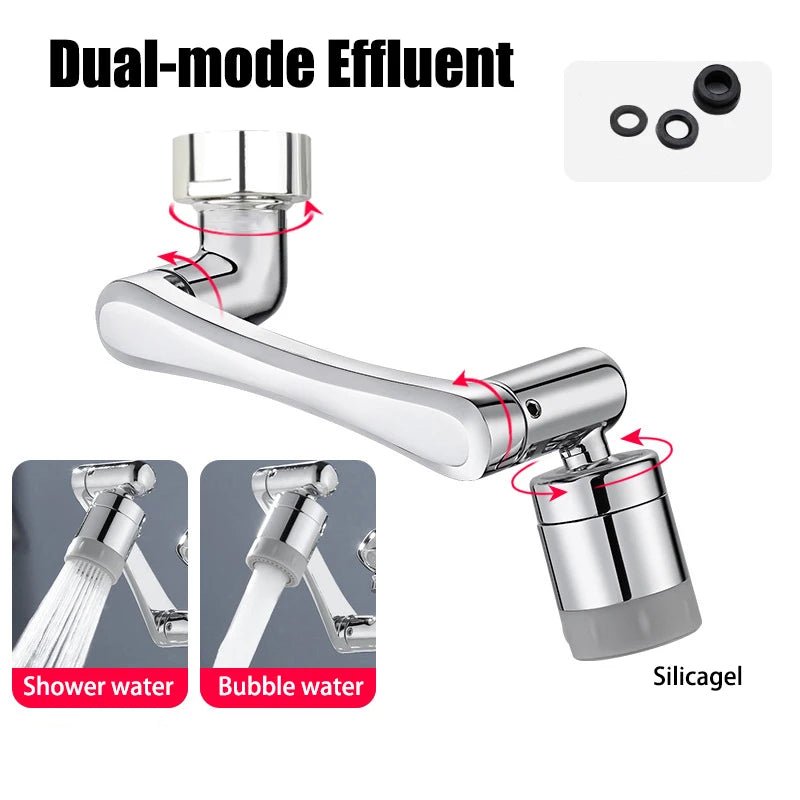1080° Universal Rotation Faucet Extender Kitchen Robot Arm Extension Faucets Mixer Aerator Head Bubbler Water Tap Nozzle - Le cocon des bébés