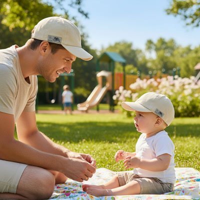 Casquette pour bébé | Protection Soleil Ajustable - Baby Cocoon