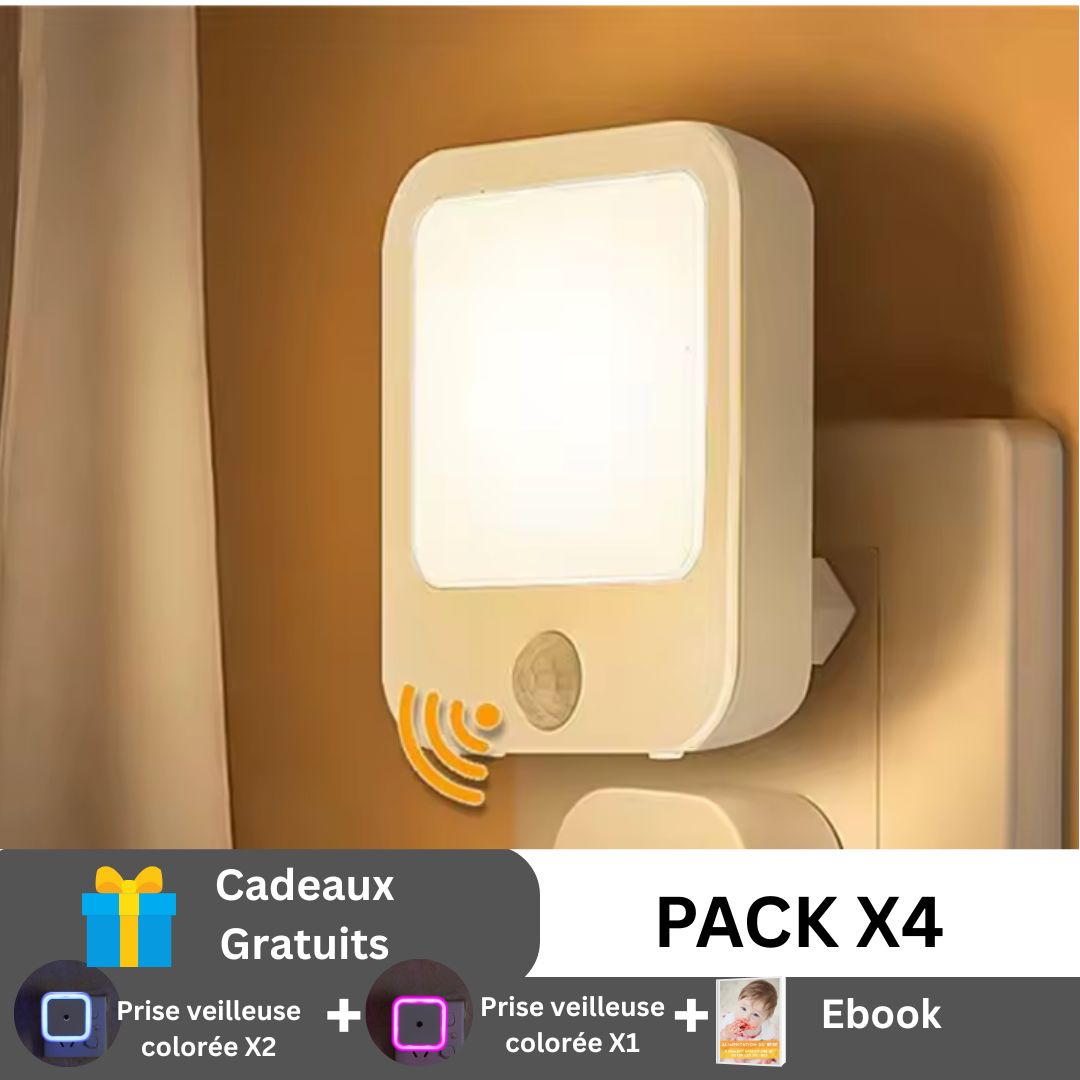 Lot de prises veilleuses (lumière chaude) - Le cocon des bébés