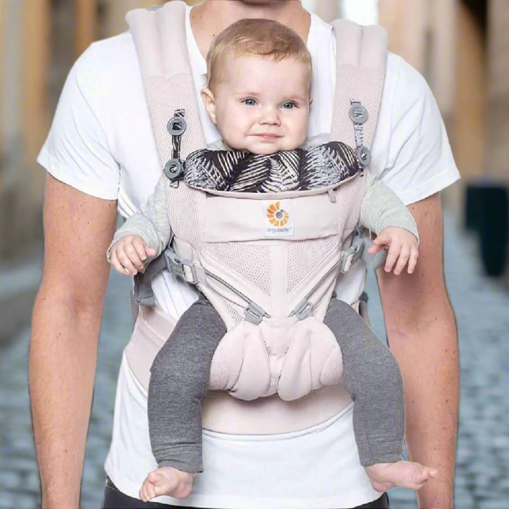 Porte Bébé - BreathBabyBag™ - Rose Maille - Le cocon des bébés