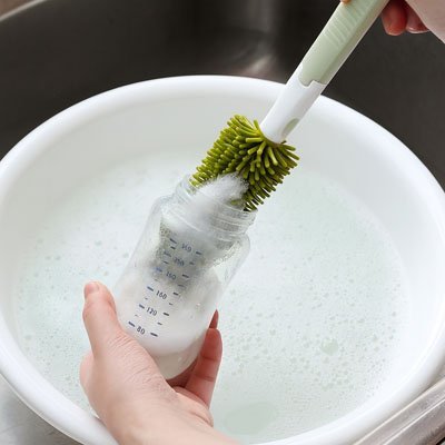 Goupillon biberon 2 - en - 1 | Hygiénique - Baby Cocoon