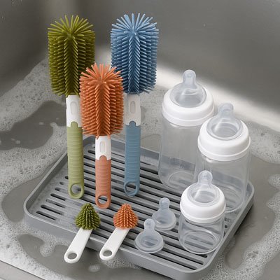 Goupillon biberon 2 - en - 1 | Hygiénique - Baby Cocoon