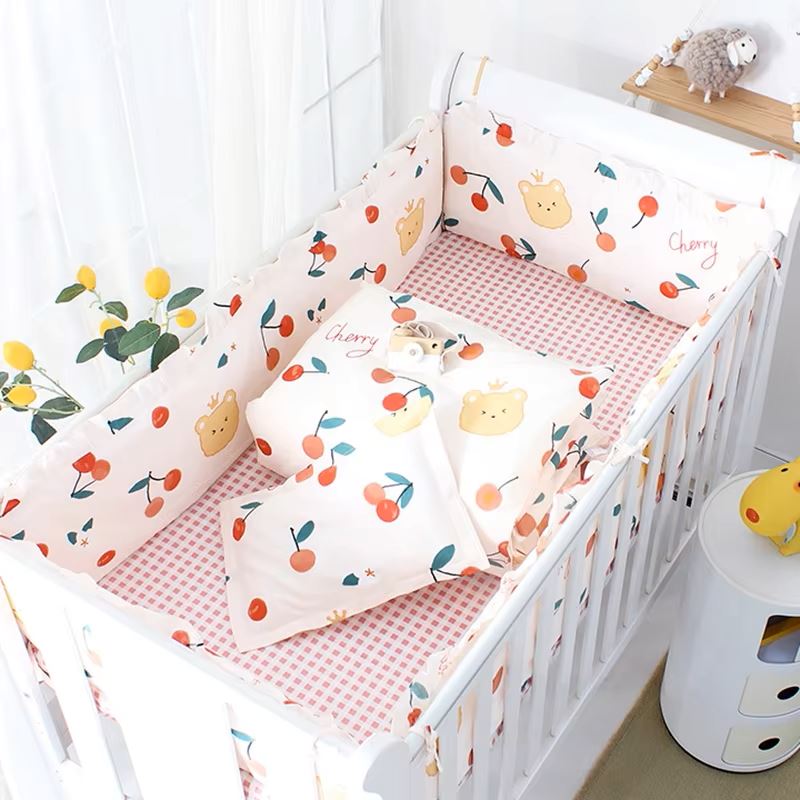 Linge de lit bebe - DouxSommeil™ - Cerises - Le cocon des bébés