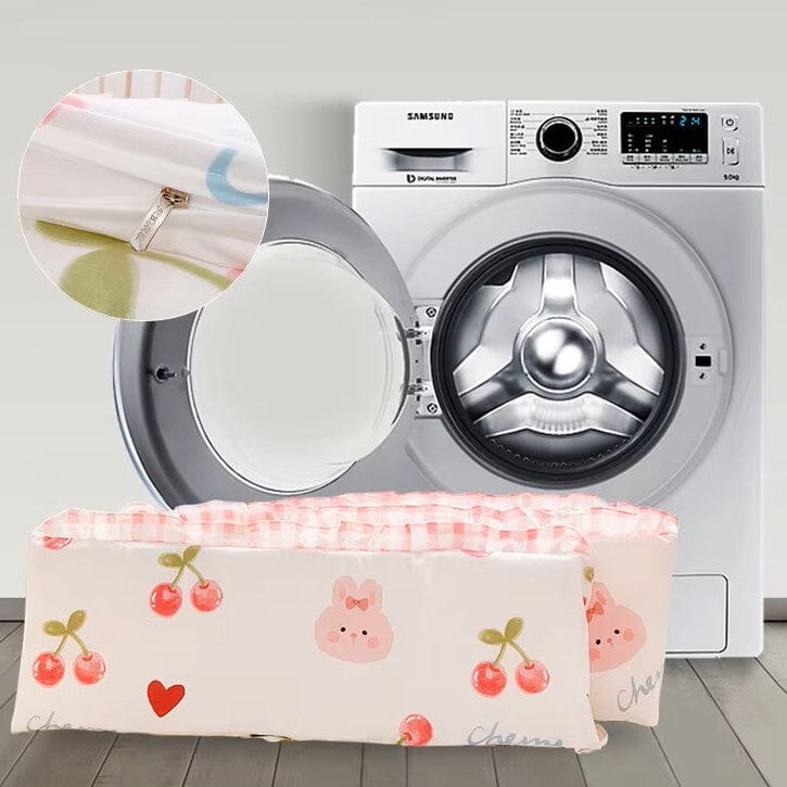 Linge de lit bebe - DouxSommeil™ - Cerises & Lapins - Le cocon des bébés