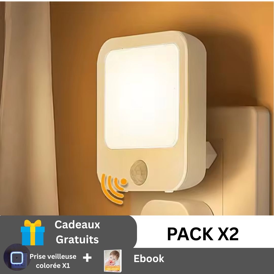 Lot de prises veilleuses (lumière chaude) - Le cocon des bébés