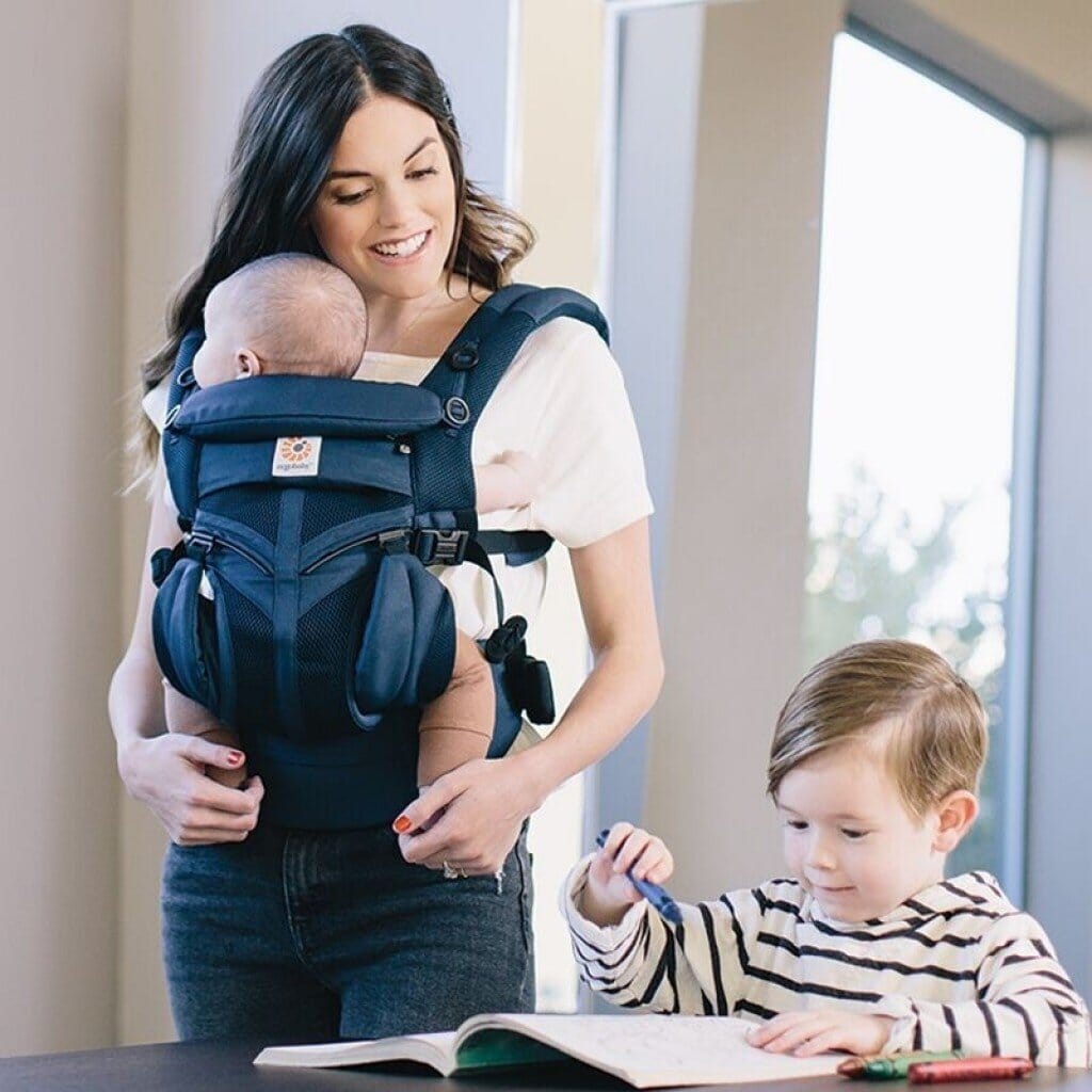 Porte Bébé - BreathBabyBag™ - Bleu Marine - Le cocon des bébés