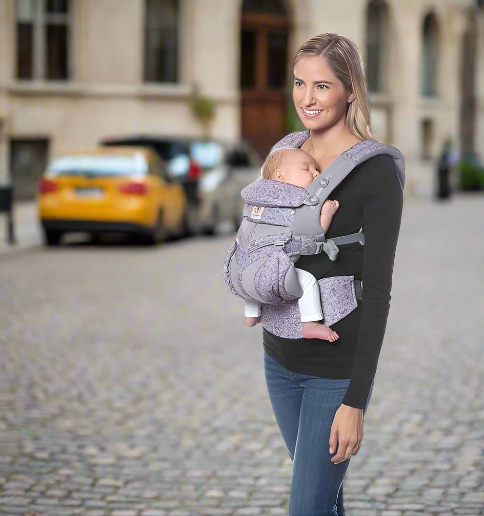 Porte Bébé - BreathBabyBag™ - Mauve Lavande - Le cocon des bébés