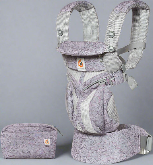 Porte Bébé - BreathBabyBag™ - Mauve Lavande - Le cocon des bébés