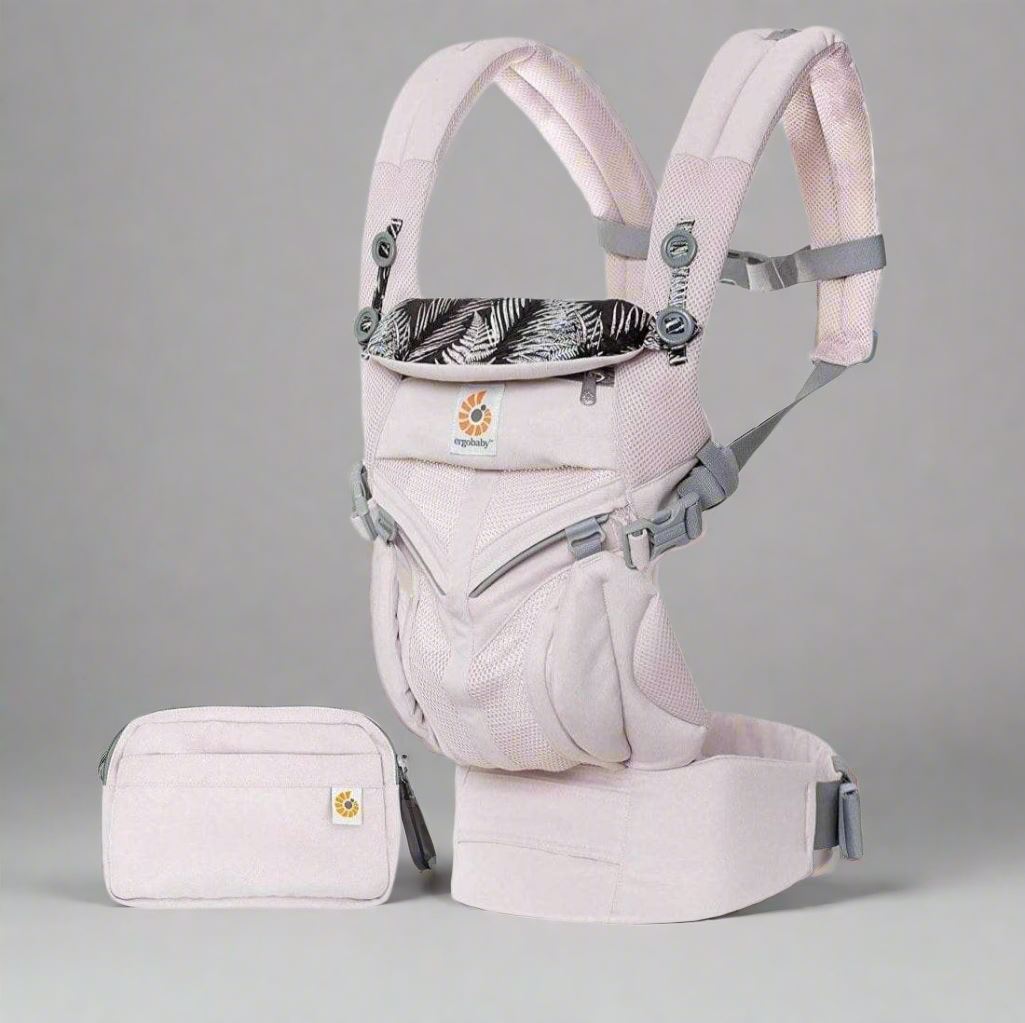 Porte Bébé - BreathBabyBag™ - Rose Maille - Le cocon des bébés