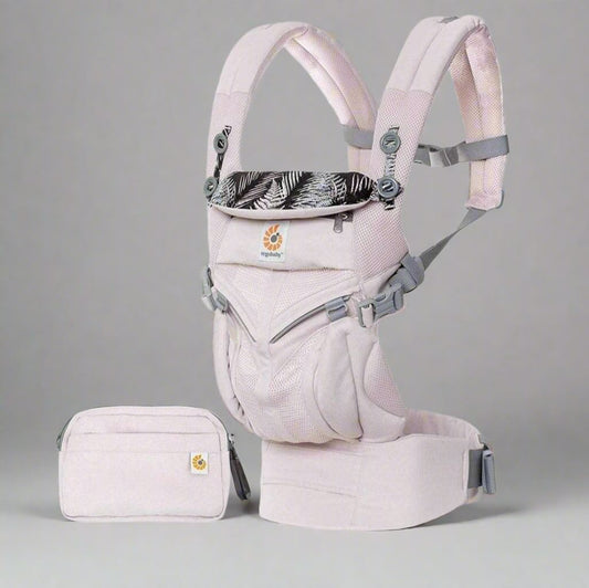 Porte Bébé - BreathBabyBag™ - Rose Maille - Le cocon des bébés