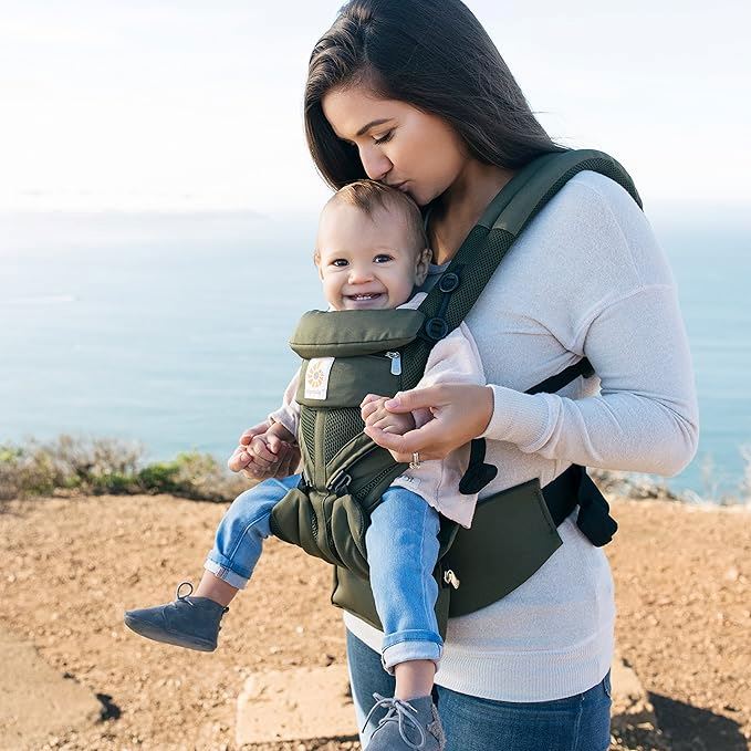 Porte Bébé - BreathBabyBag™ - Vert Olive - Le cocon des bébés
