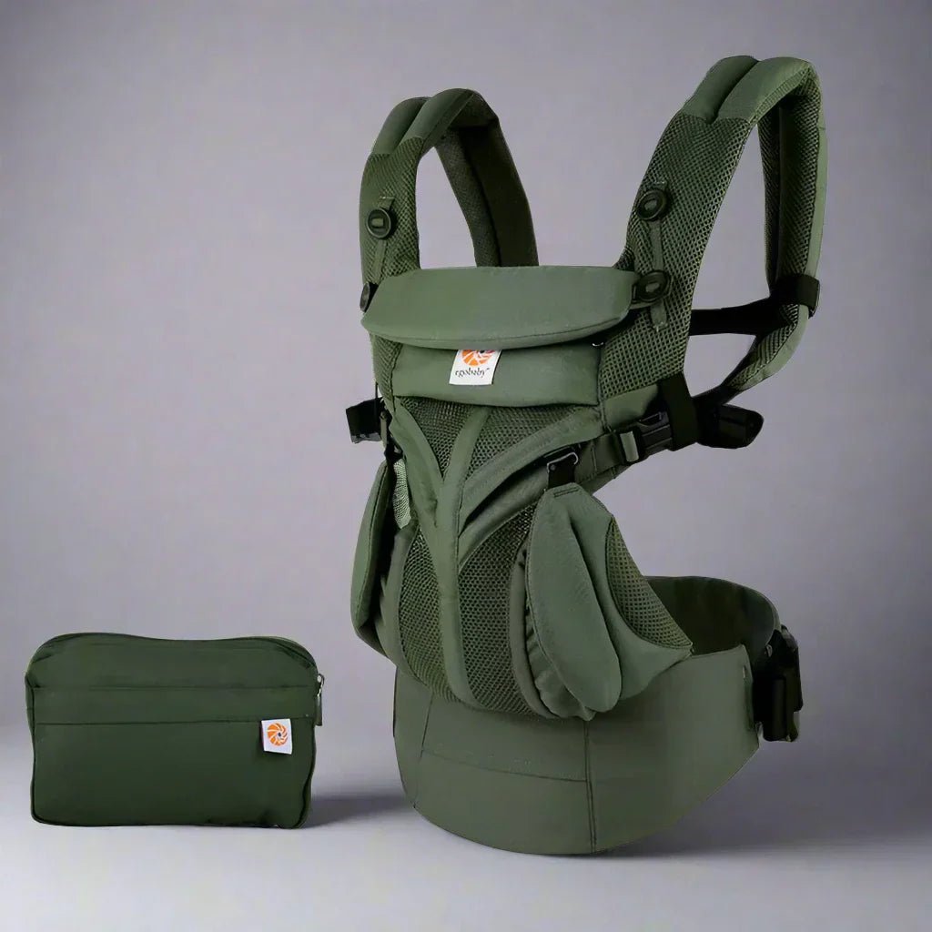 Porte Bébé - BreathBabyBag™ - Vert Olive - Le cocon des bébés