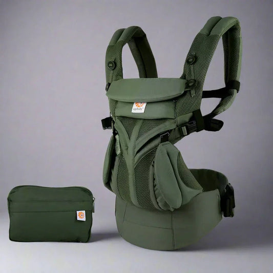 Porte Bébé - BreathBabyBag™ - Vert Olive - Le cocon des bébés