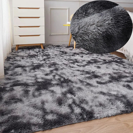 Tapis en Fourrure - HairyRugs™ - Gris - Le cocon des bébés