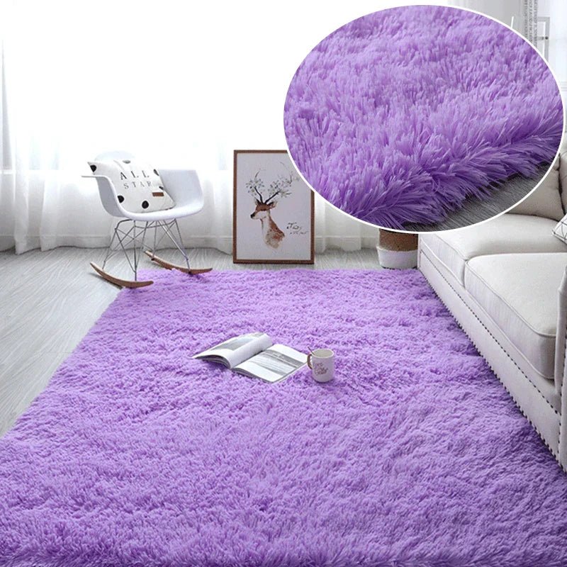 Tapis en Fourrure - HairyRugs™ - Mauve - Le cocon des bébés